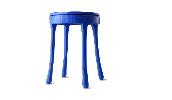 SALE! Raw, side table (blue) by Jens Fager / Muuto. Reduced show-room piece!