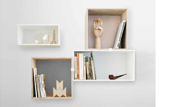 30% SALE! Stacked v.1 medium module, ash/yellow / Muuto.
