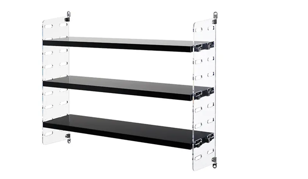 30% Sale! String Pocket Plex (perspex). Available with shelves in white or black stained ash. Made by String Furniture.