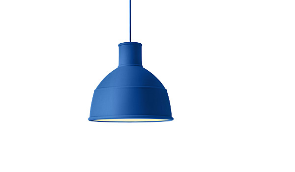 Reduced Unfold (blue) hanging lamp by Form Us With Love / Muuto