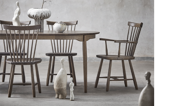 -15% campaign on the Lilla Åland chairs. Here six Lilla Åland chairs with Carl table, all in dark brown. Campaign runs from 3 - 20th May 2024.