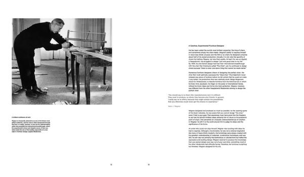 Wegner just one chair book, available in English and German.